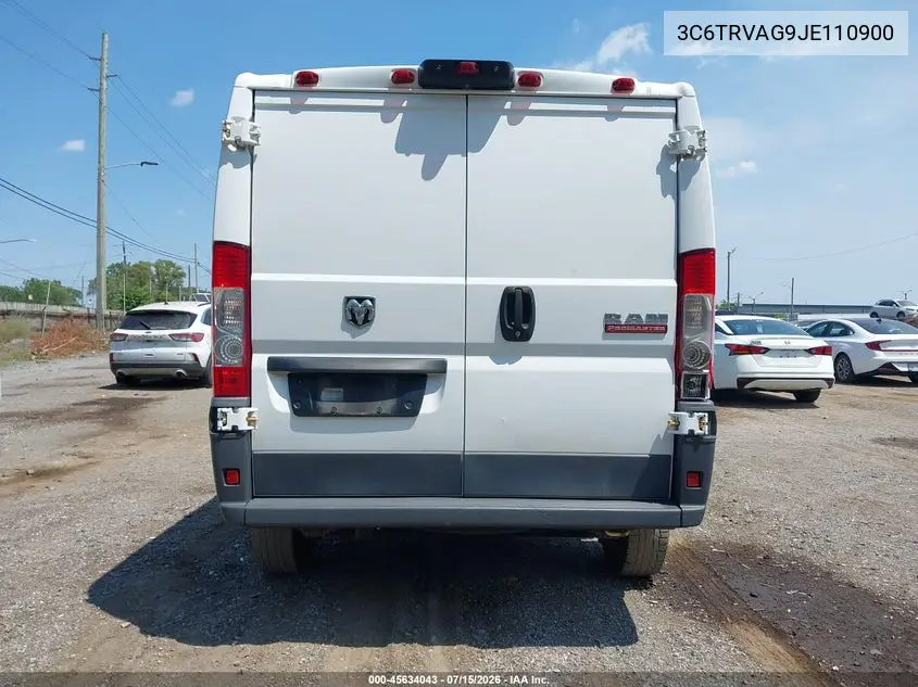2018 Ram Promaster 1500 Low Roof 136 Wb VIN: 3C6TRVAG9JE110900 Lot: 45634043