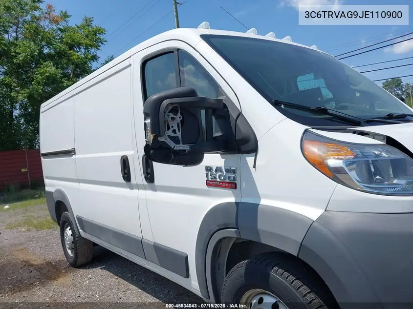 2018 Ram Promaster 1500 Low Roof 136 Wb VIN: 3C6TRVAG9JE110900 Lot: 45634043