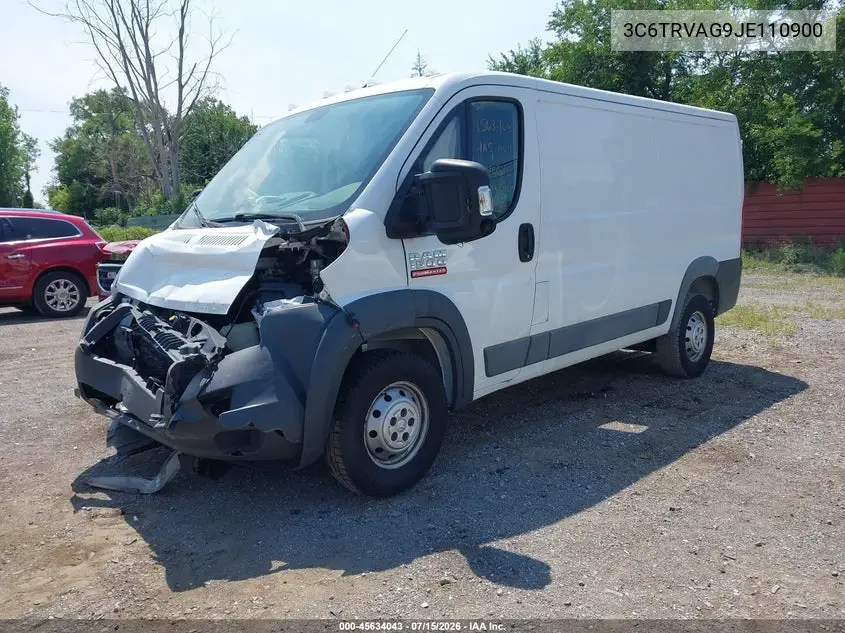 2018 Ram Promaster 1500 Low Roof 136 Wb VIN: 3C6TRVAG9JE110900 Lot: 45634043