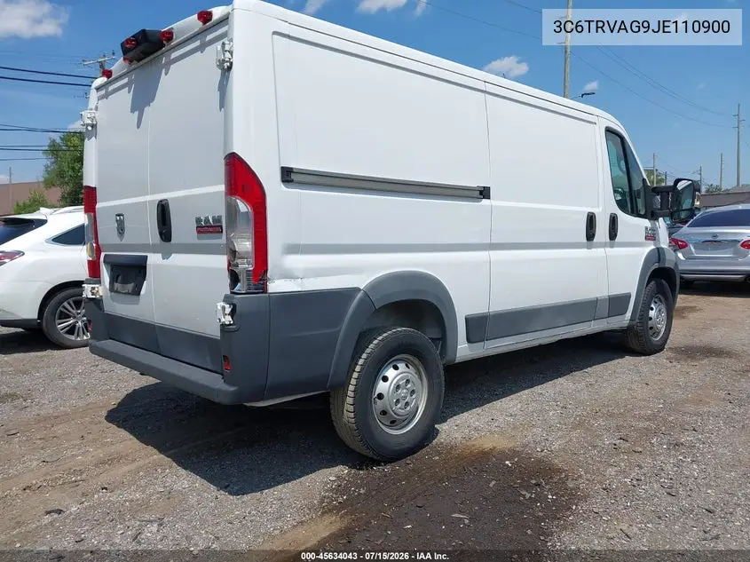 2018 Ram Promaster 1500 Low Roof 136 Wb VIN: 3C6TRVAG9JE110900 Lot: 45634043