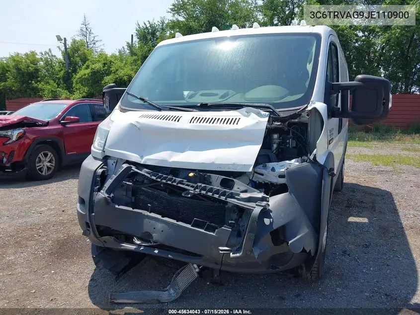2018 Ram Promaster 1500 Low Roof 136 Wb VIN: 3C6TRVAG9JE110900 Lot: 45634043
