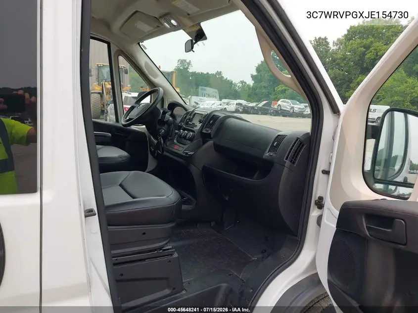2018 Ram Promaster 2500 Window Van High Roof 159 Wb VIN: 3C7WRVPGXJE154730 Lot: 45648241