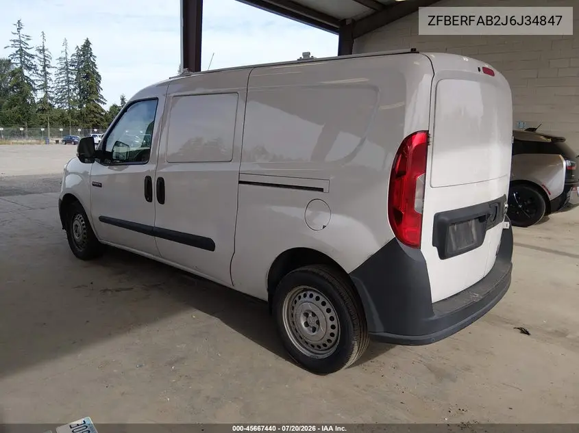 2018 Ram Promaster City Tradesman VIN: ZFBERFAB2J6J34847 Lot: 45667440