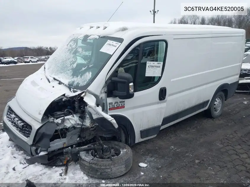 3C6TRVAG4KE520005 2019 Ram Promaster 1500 Low Roof 136 Wb