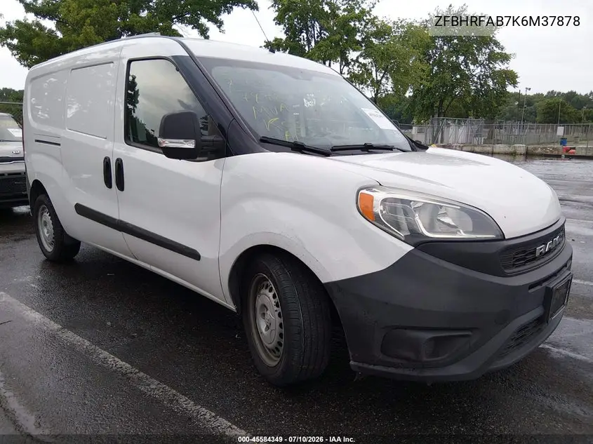 2019 Ram Promaster City Tradesman VIN: ZFBHRFAB7K6M37878 Lot: 45584349