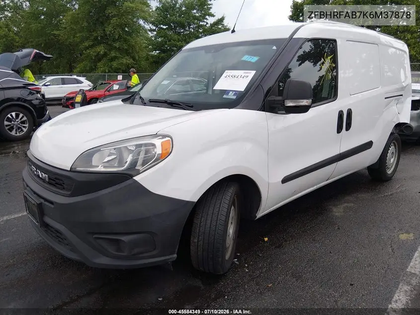 2019 Ram Promaster City Tradesman VIN: ZFBHRFAB7K6M37878 Lot: 45584349