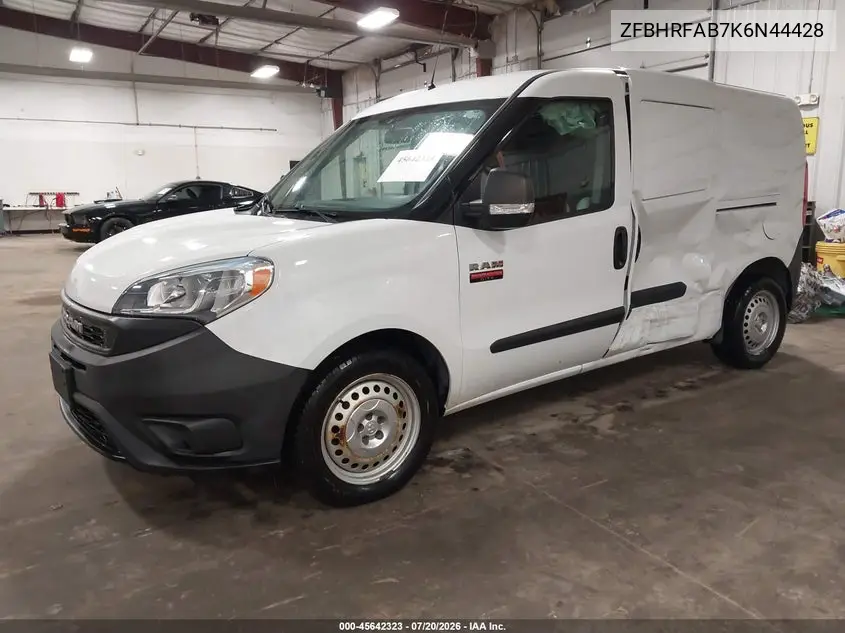 2019 Ram Promaster City Tradesman VIN: ZFBHRFAB7K6N44428 Lot: 45642323