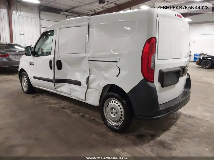 2019 Ram Promaster City Tradesman VIN: ZFBHRFAB7K6N44428 Lot: 45642323