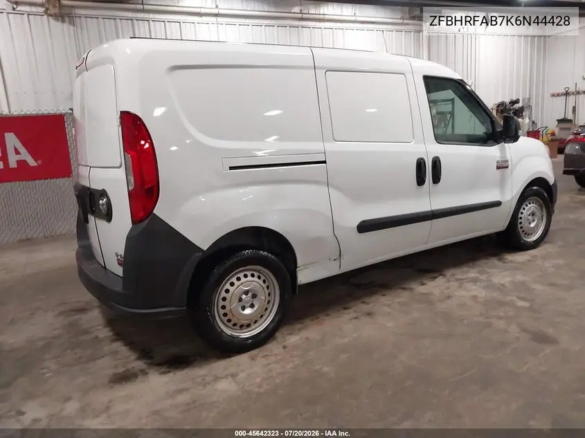 2019 Ram Promaster City Tradesman VIN: ZFBHRFAB7K6N44428 Lot: 45642323