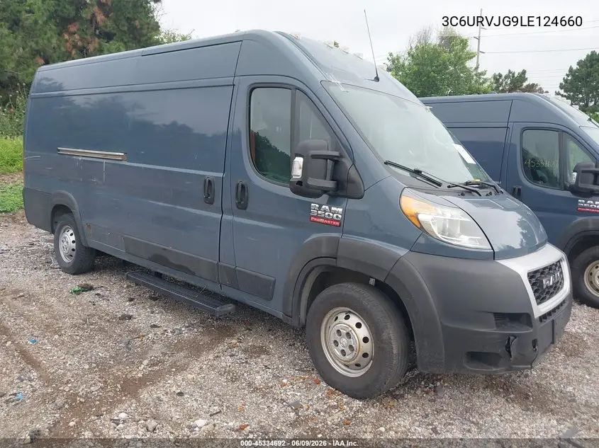 2020 Ram Promaster 3500 Cargo Van High Roof 159 Wb Ext VIN: 3C6URVJG9LE124660 Lot: 45334692