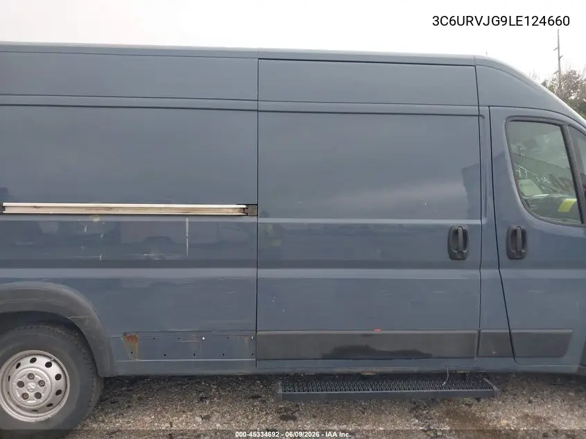 2020 Ram Promaster 3500 Cargo Van High Roof 159 Wb Ext VIN: 3C6URVJG9LE124660 Lot: 45334692