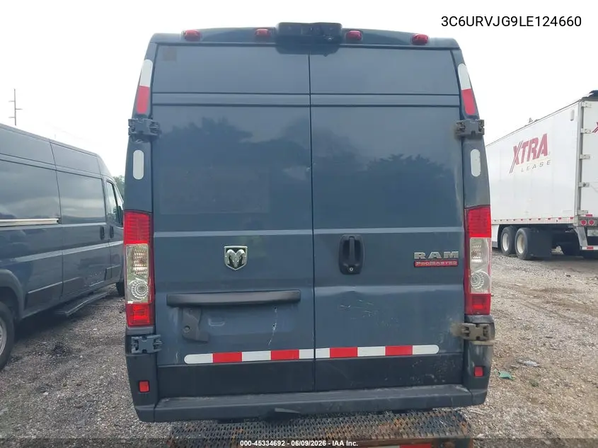 2020 Ram Promaster 3500 Cargo Van High Roof 159 Wb Ext VIN: 3C6URVJG9LE124660 Lot: 45334692