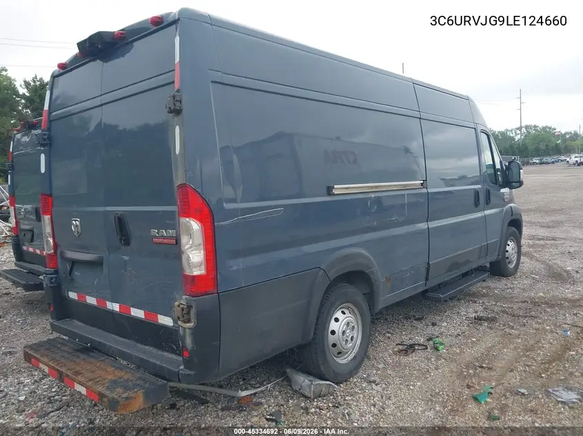 2020 Ram Promaster 3500 Cargo Van High Roof 159 Wb Ext VIN: 3C6URVJG9LE124660 Lot: 45334692