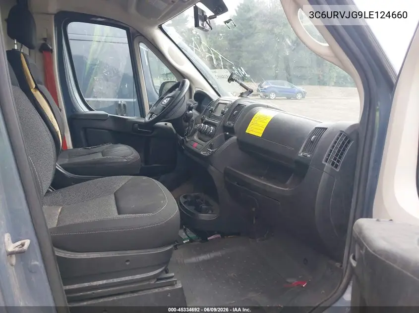 2020 Ram Promaster 3500 Cargo Van High Roof 159 Wb Ext VIN: 3C6URVJG9LE124660 Lot: 45334692