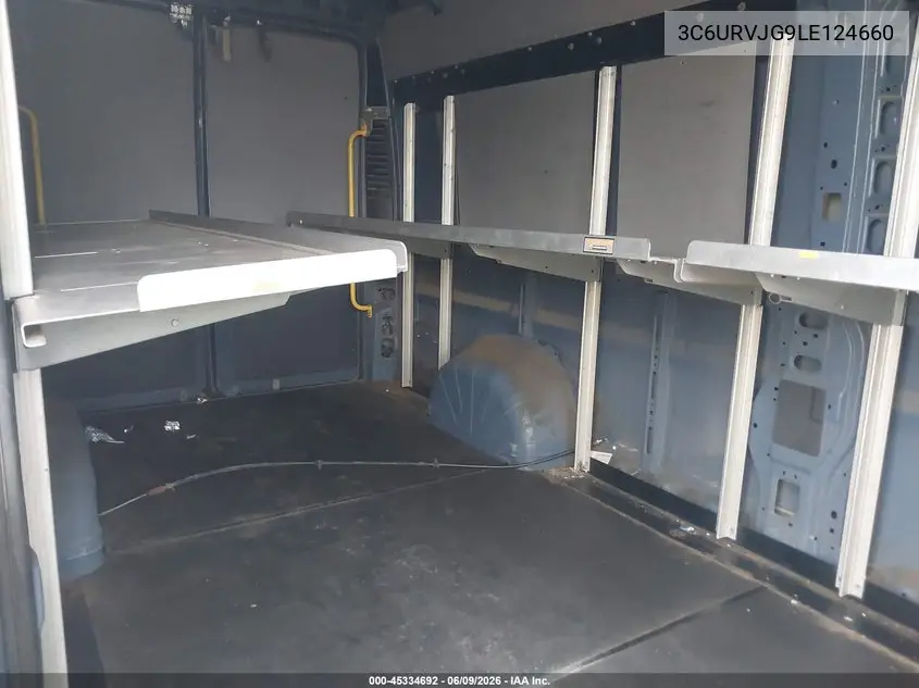 2020 Ram Promaster 3500 Cargo Van High Roof 159 Wb Ext VIN: 3C6URVJG9LE124660 Lot: 45334692