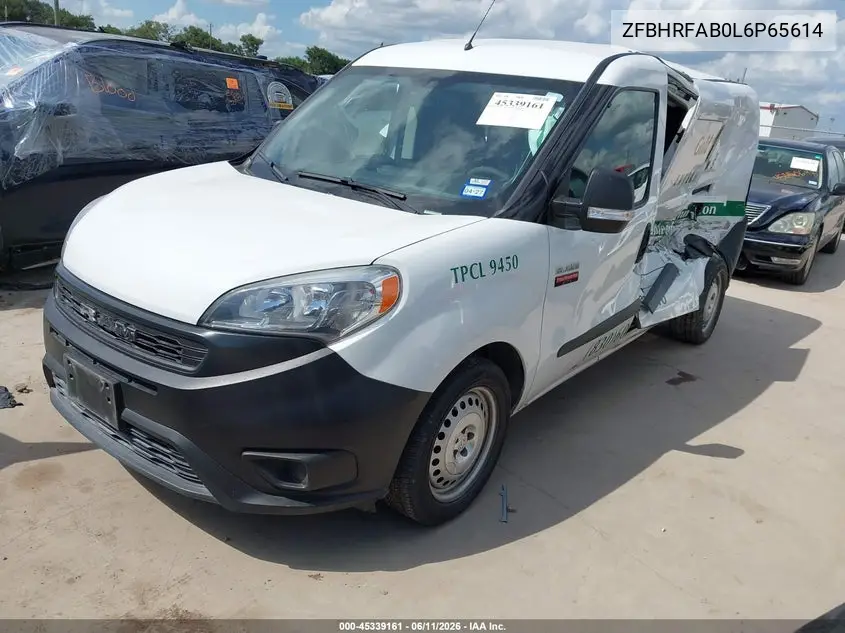 2020 Ram Promaster City Tradesman VIN: ZFBHRFAB0L6P65614 Lot: 45339161
