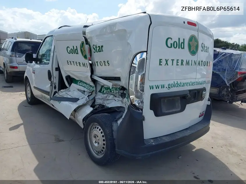 2020 Ram Promaster City Tradesman VIN: ZFBHRFAB0L6P65614 Lot: 45339161