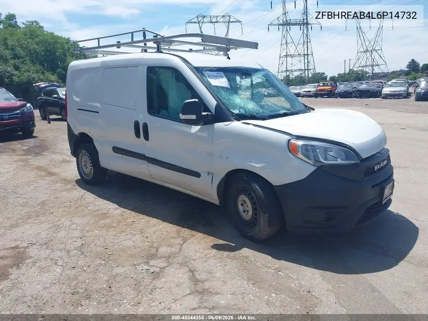 2020 Ram Promaster City Tradesman VIN: ZFBHRFAB4L6P14732 Lot: 45344355
