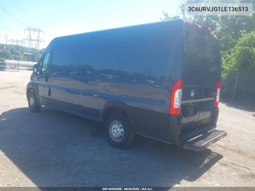 3C6URVJG1LE136513 2020 Ram Promaster 3500 Cargo Van High Roof 159 Wb Ext