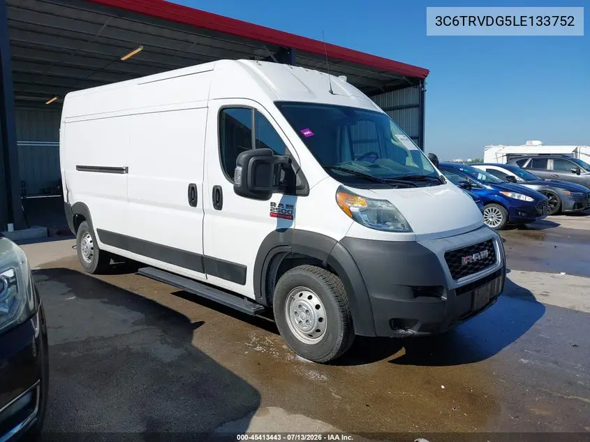 2020 Ram Promaster 2500 High Roof 159 Wb VIN: 3C6TRVDG5LE133752 Lot: 45413443