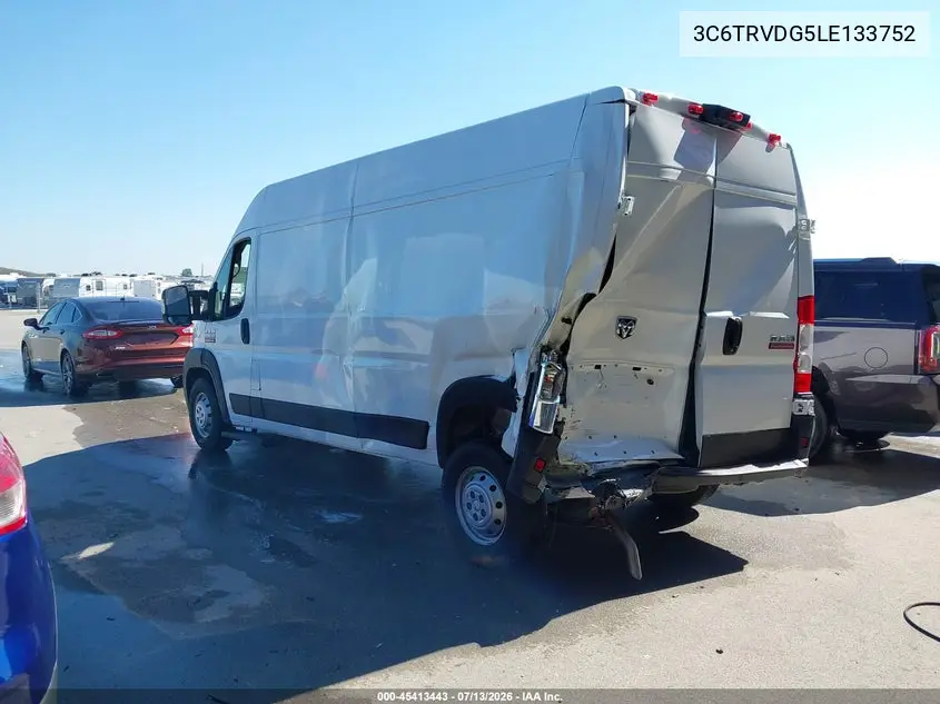 2020 Ram Promaster 2500 High Roof 159 Wb VIN: 3C6TRVDG5LE133752 Lot: 45413443