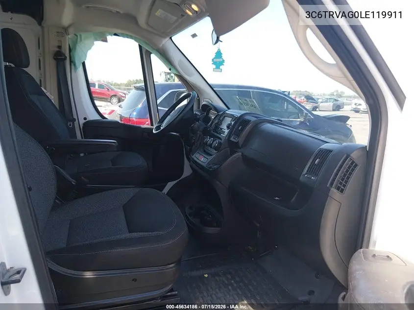 2020 Ram Promaster 1500 Low Roof 136 Wb VIN: 3C6TRVAG0LE119911 Lot: 45634186