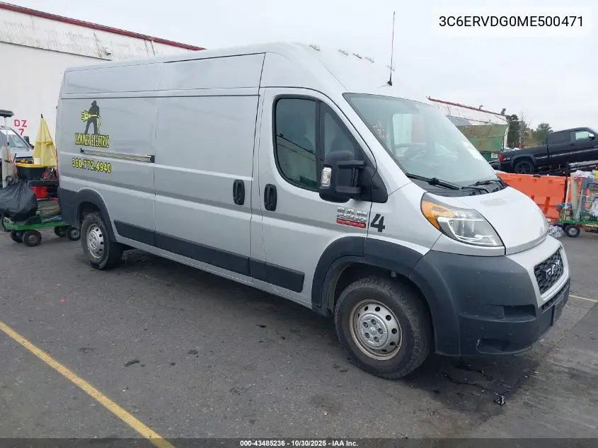3C6ERVDG0ME500471 2021 Ram Promaster 2500 High Roof 159 Wb