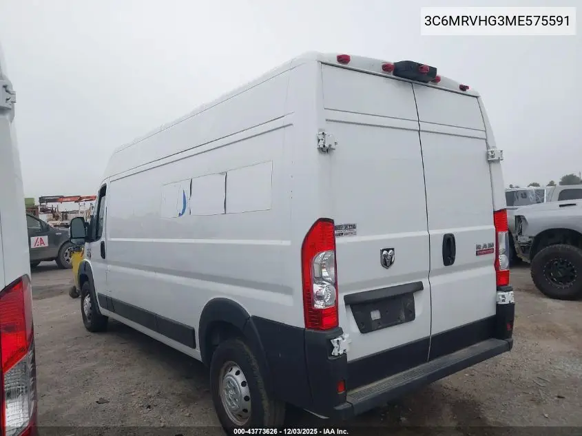 3C6MRVHG3ME575591 2021 Ram Promaster 3500 High Roof 159 Wb