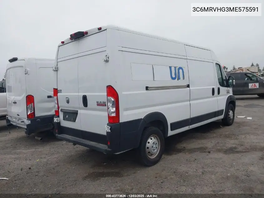 3C6MRVHG3ME575591 2021 Ram Promaster 3500 High Roof 159 Wb