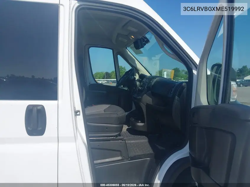 2021 Ram Promaster 1500 High Roof 136 Wb VIN: 3C6LRVBGXME519992 Lot: 45306055
