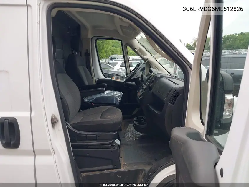 2021 Ram Promaster 2500 High Roof 159 Wb VIN: 3C6LRVDG6ME512826 Lot: 45378462