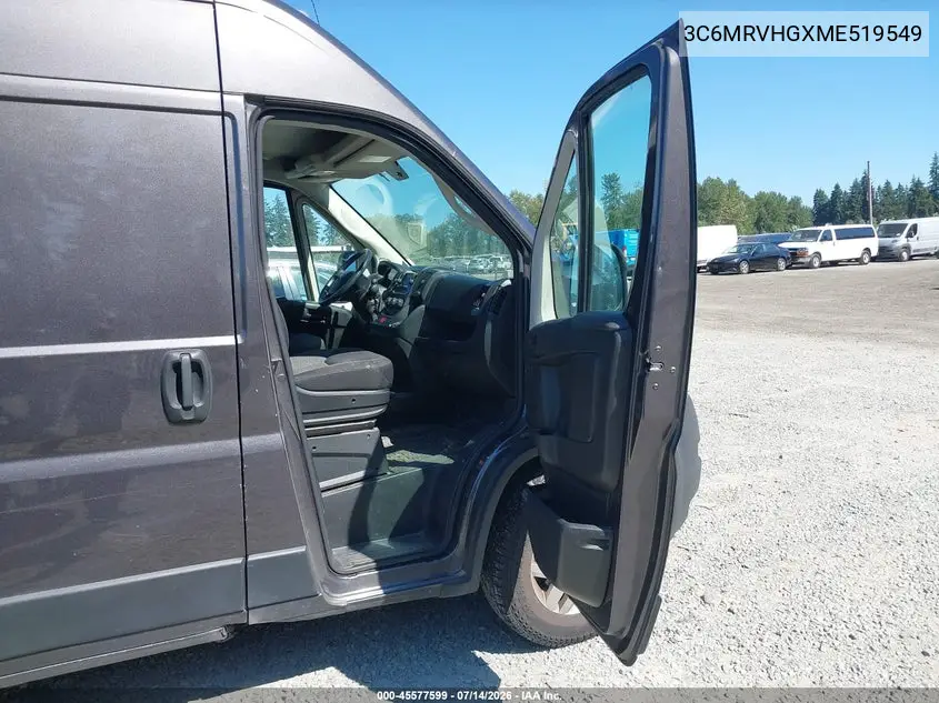2021 Ram Promaster 3500 High Roof 159 Wb VIN: 3C6MRVHGXME519549 Lot: 45577599