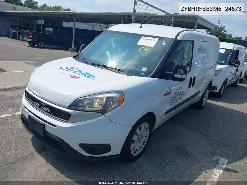 2021 Ram Promaster City Tradesman Slt VIN: ZFBHRFBB3M6T24673 Lot: 45594821