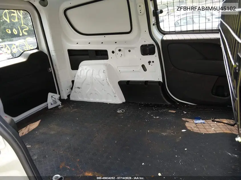 2021 Ram Promaster City Tradesman VIN: ZFBHRFAB4M6U45102 Lot: 45634252