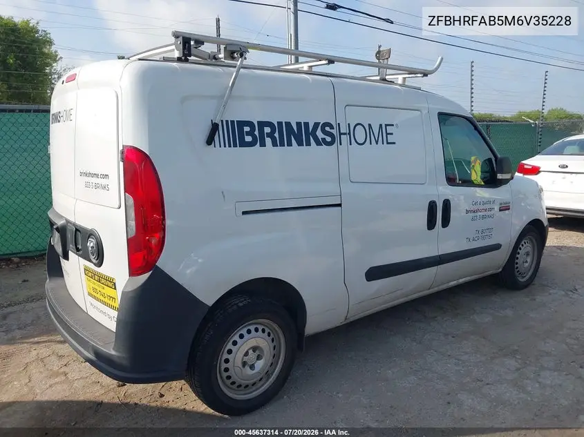 2021 Ram Promaster City Tradesman VIN: ZFBHRFAB5M6V35228 Lot: 45637314