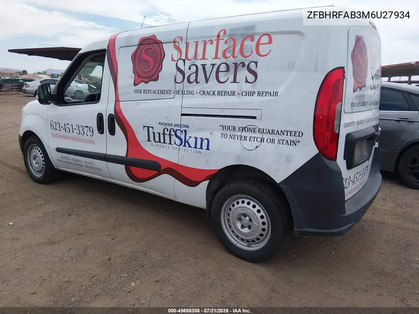 2021 Ram Promaster City Tradesman VIN: ZFBHRFAB3M6U27934 Lot: 45698356