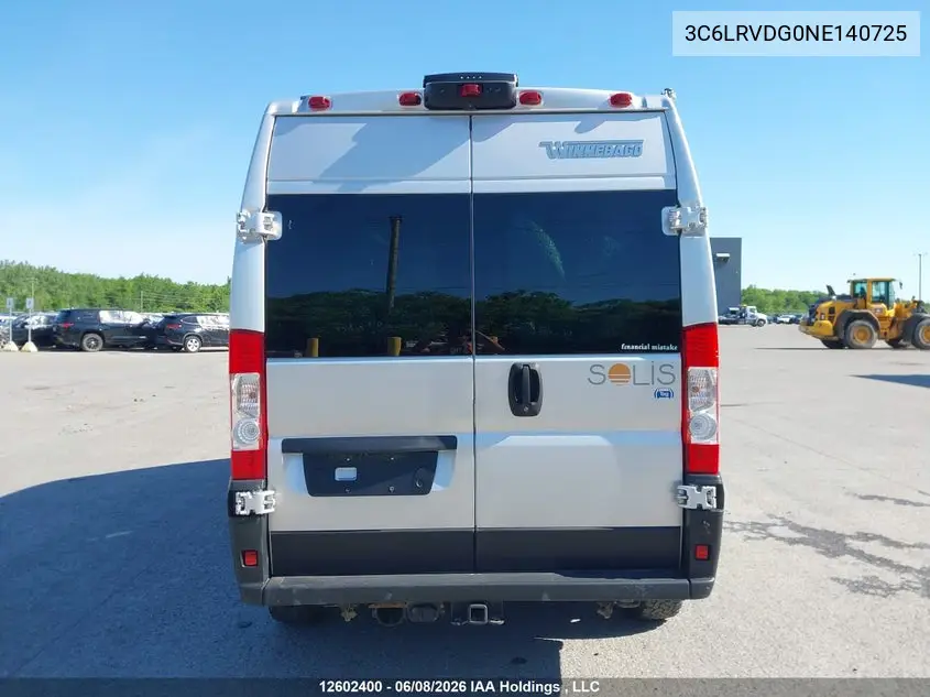 2022 Ram Promaster 2500 2500 High VIN: 3C6LRVDG0NE140725 Lot: 12602400