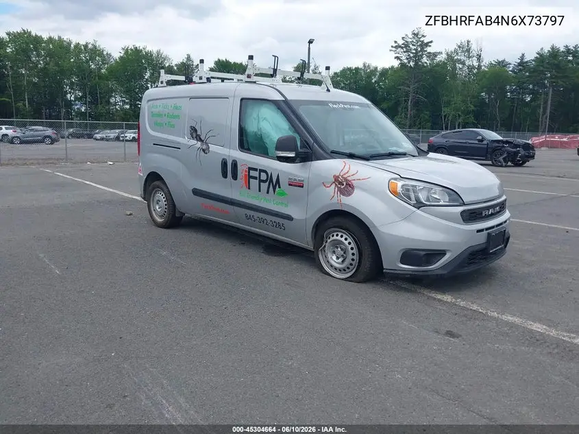 2022 Ram Promaster City Cargo Van VIN: ZFBHRFAB4N6X73797 Lot: 45304664