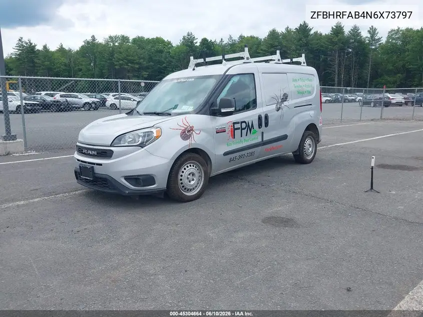 2022 Ram Promaster City Cargo Van VIN: ZFBHRFAB4N6X73797 Lot: 45304664