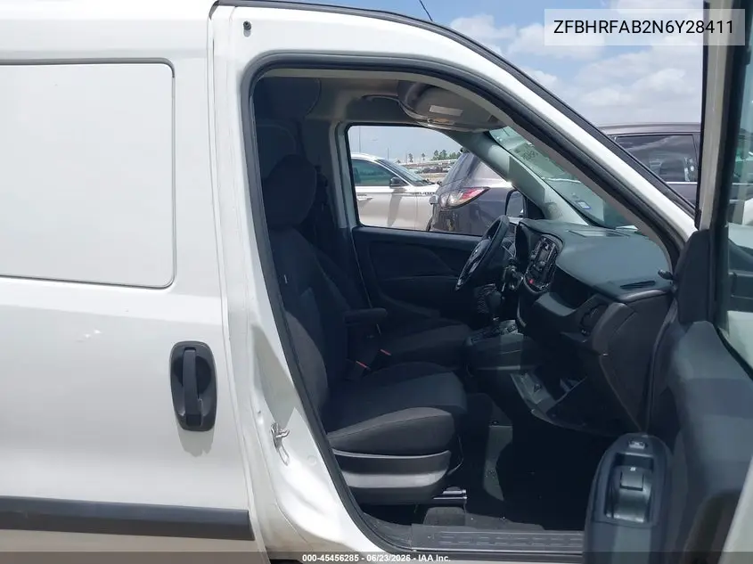 2022 Ram Promaster City Cargo Van VIN: ZFBHRFAB2N6Y28411 Lot: 45456285