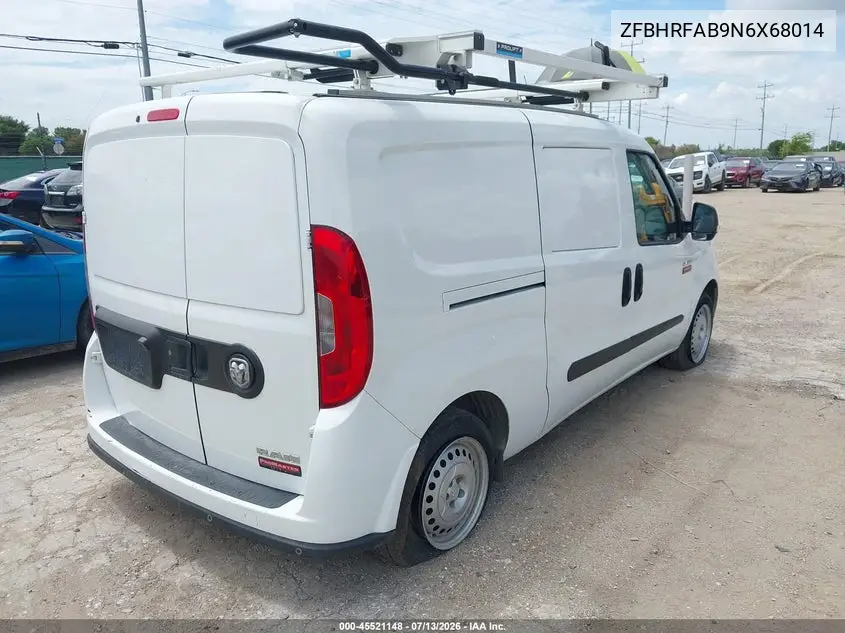 2022 Ram Promaster City Cargo Van VIN: ZFBHRFAB9N6X68014 Lot: 45521148