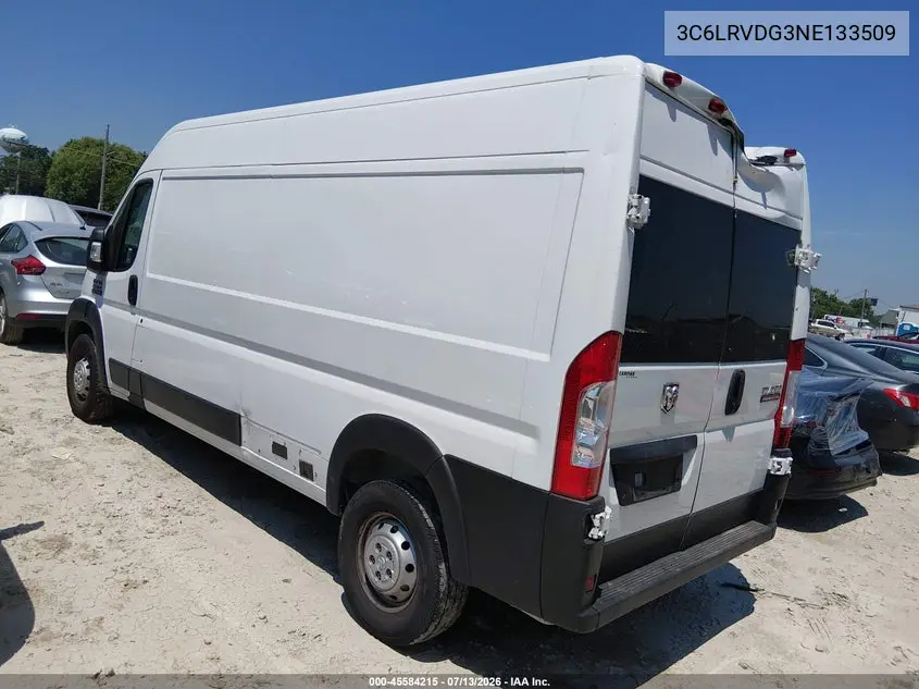 2022 Ram Promaster 2500 High Roof 159 Wb VIN: 3C6LRVDG3NE133509 Lot: 45584215