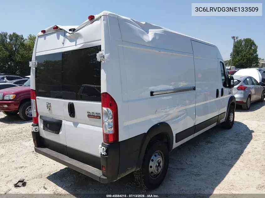 2022 Ram Promaster 2500 High Roof 159 Wb VIN: 3C6LRVDG3NE133509 Lot: 45584215