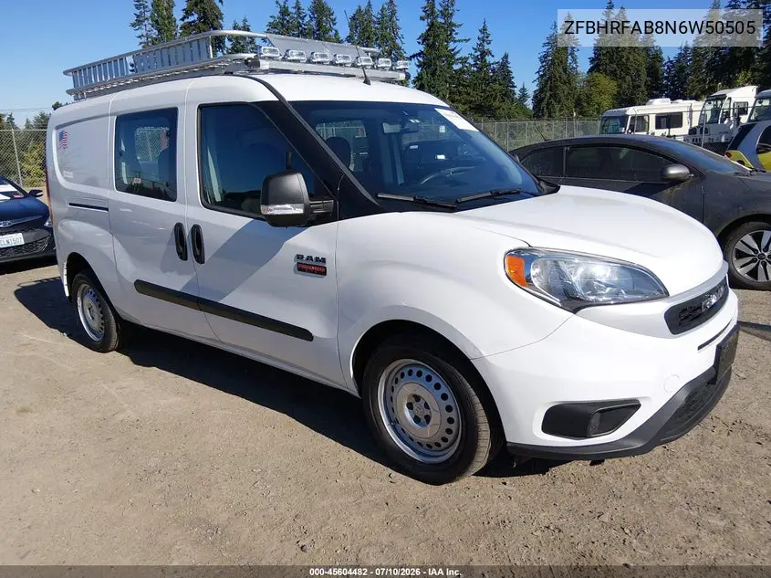 2022 Ram Promaster City Wagon VIN: ZFBHRFAB8N6W50505 Lot: 45604482