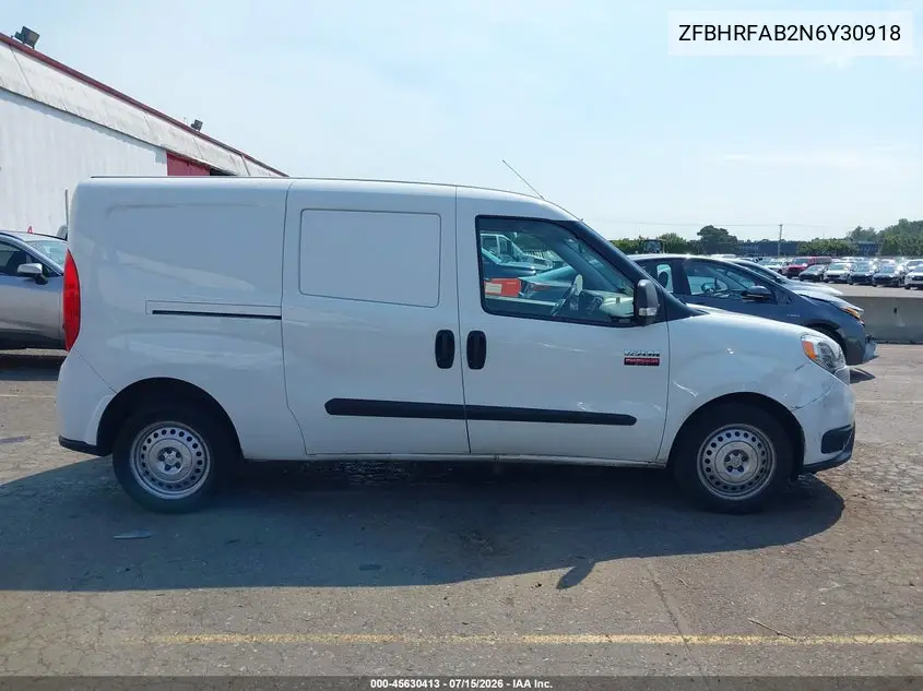 2022 Ram Promaster City Cargo Van VIN: ZFBHRFAB2N6Y30918 Lot: 45630413