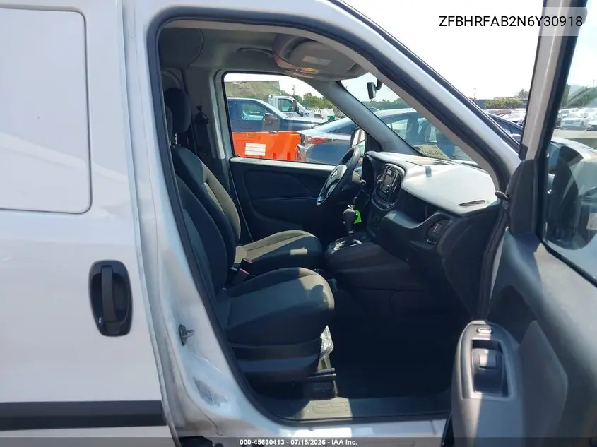 2022 Ram Promaster City Cargo Van VIN: ZFBHRFAB2N6Y30918 Lot: 45630413