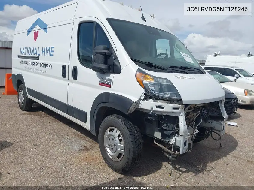 2022 Ram Promaster 2500 High Roof 159 Wb VIN: 3C6LRVDG5NE128246 Lot: 45650864
