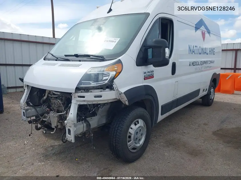 2022 Ram Promaster 2500 High Roof 159 Wb VIN: 3C6LRVDG5NE128246 Lot: 45650864