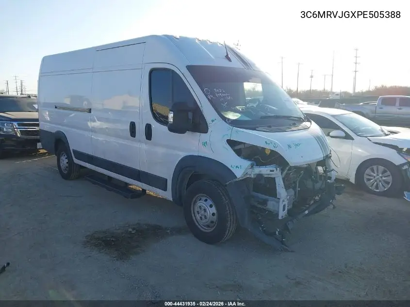 3C6MRVJGXPE505388 2023 Ram Promaster 3500 Cargo Van High Roof 159 Wb Ext