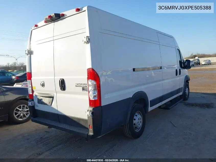 3C6MRVJGXPE505388 2023 Ram Promaster 3500 Cargo Van High Roof 159 Wb Ext